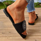 Dames sandalen met boze oog steentjes