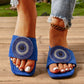 Dames sandalen met boze oog steentjes