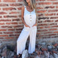 Dames Casual Veelzijdige Losse Jumpsuit met Knoopsluiting