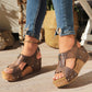 Trendy sandalen met sleehak voor vrouwen