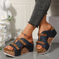 Dames modieuze sandalen met sleehak