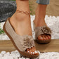 Vrouwen Comfort Slip-On Sandalen met Bloemen