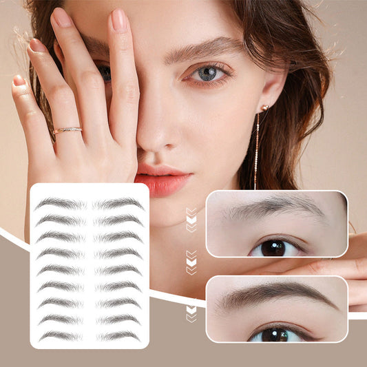 🎉Hete verkoop 50% UIT 🛍️Long-Lasting 3D Waterdichte Wenkbrauw Tattoo Sticker
