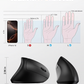 Draadloze USB oplaadbare ergonomische verticale optische muis