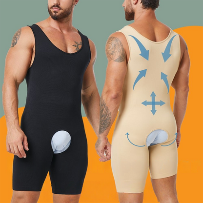 Eendelige afslankende shapewear voor mannen met buikcontrole