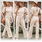 Jumpsuit met hoge taille en wijde pijpen voor damesZerist schen
