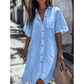 🔥Hot Sale 50% Uitverkoop💥Koop 2 Krijg 5% Aanbieding👗Casual Katoenen Linnen Overhemd Jurk
