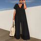 Dames Jumpsuit met V-hals, Losvallend