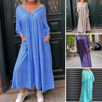 🔥 ROBE VROUW MET BENE BEEN, 3/4 MOEVEN EN POLKA DOT PATROON