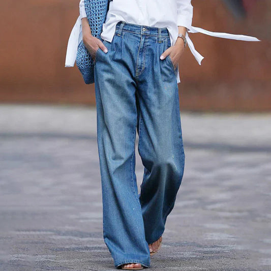 Gewassen casual jeans voor dames