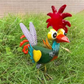 Funny Metal Rooster Yard Decor