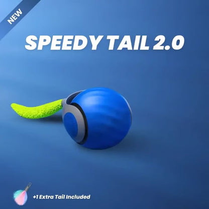 ⚡ Automatisch, Slim & Superleuk 🎉 Nieuw Jaar, Blije Kat – SPEEDY TAIL 2.0 Automatische Speelbal