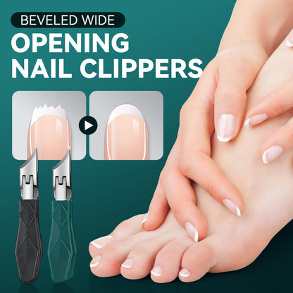 🔥Meer kopen, meer besparen🔥Afgeschuinde nagelknipper met brede opening