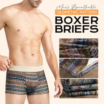 💥 3=1 Actie! 🔥 Nieuwjaarsdeal: Stijlvolle Boxershorts met Geometrisch Patroon