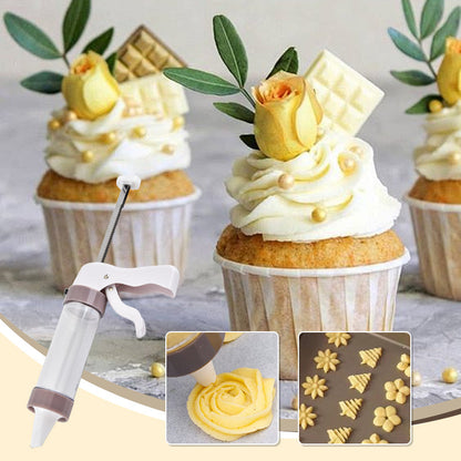 🍪🎄 Samen bakken = samen genieten! Nu 50% korting op de Koekjespers & Slagroomspuit Set!