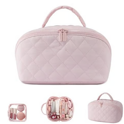 🎁 Sinterklaas Deal – 50% Korting! Grote Draagbare Make-uptas met Handvat ✨