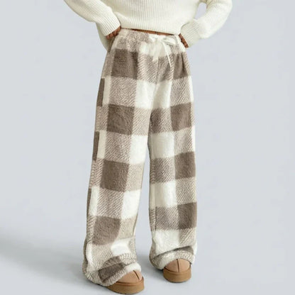 🎁 Kerst Pre-Sale – 50% KORTING! ✨ Warme Retro Geruite Damesbroek | Perfect voor de winter!