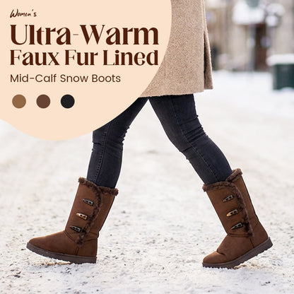 👢 Blijf stijlvol & warm deze winter!  ❄️ Chique halfhoge winterlaarzen – Nieuwjaarskorting 50%