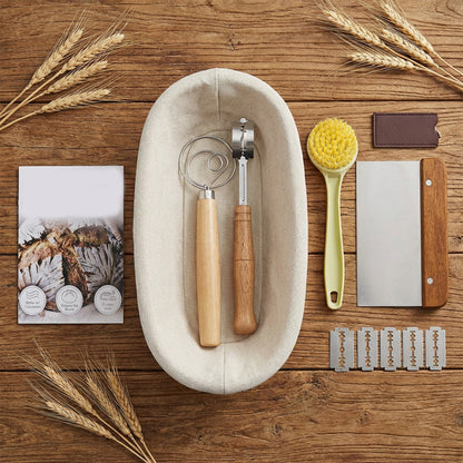 👩‍🍳 Bak ambachtelijk brood, gewoon thuis🥖 Ovale & ronde broodrijsmand – set