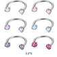 ✨ Circular Barbell Septum Ring met CZ Stones – Subtiel & Stralend!