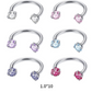 ✨ Circular Barbell Septum Ring met CZ Stones – Subtiel & Stralend!